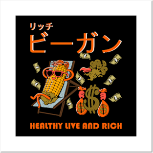 Healthy Live And Rich Posters and Art